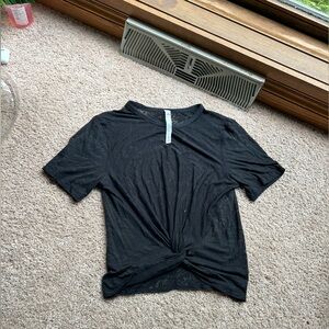 lululemon mesh shirt size 8 black